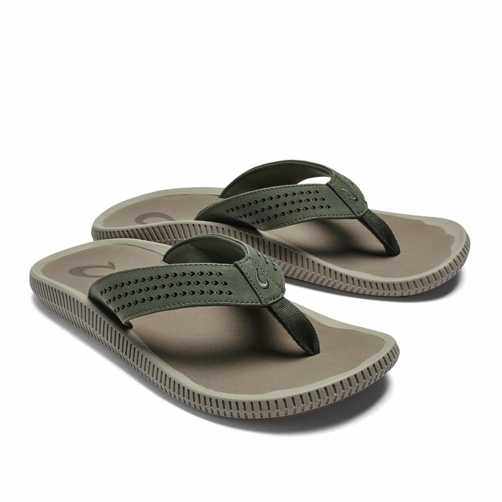 Sandalias Olukai Ulele - Chanclas Hombre Verdes 20570-319